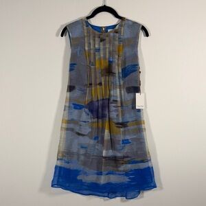 NWT Calvin Klein Silk Abstract Mini Dress